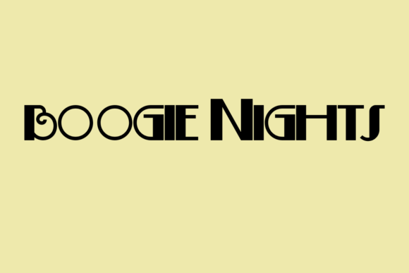 Boogie Nights: More Than Just a Retro Display Font