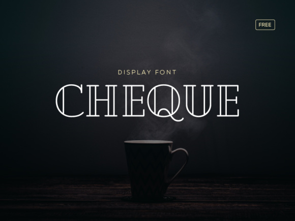 Cheque: A Display Font for Bold Statements