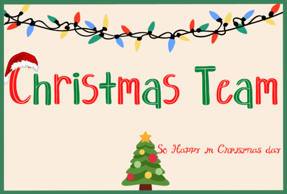 Christmas Team: The Handwritten Font for Festive and Fun Projects
