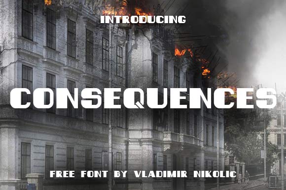 Consequences: A Free Display Font for Bold Visual Impact