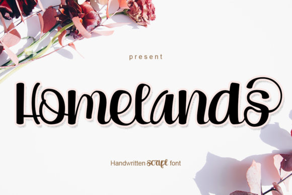 Homelands: A Sweet Calligraphy Font for Creative Projects