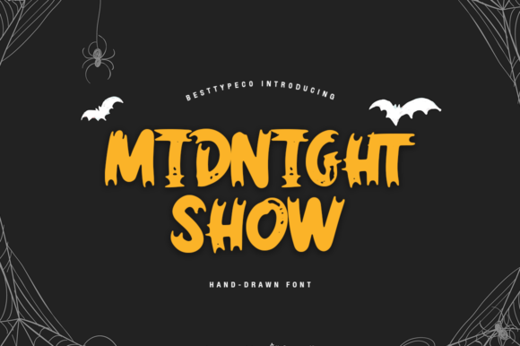 Midnight Show: The Bold Handwritten Font That Makes Designs Pop