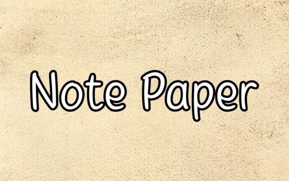Note Paper: The Handwritten Font That Brings Ideas to Life