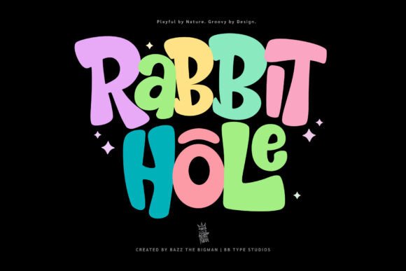 Rabbit Hole: A Bold Display Font with Retro Soul