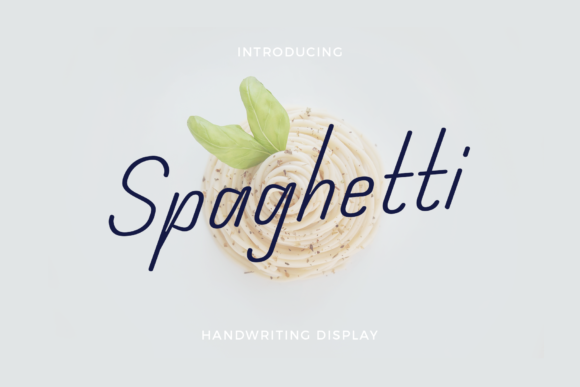 Spaghetti Font: The Handwritten Script for Modern Branding