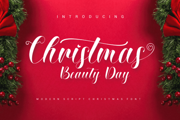 The Delicate Elegance of Christmas Beauty Day Font