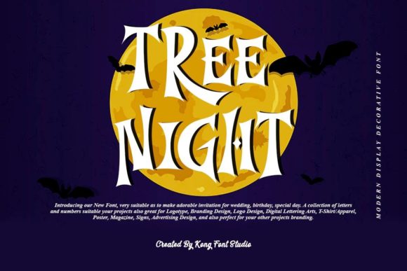Tree Night: A Playful Serif for Creative Projects