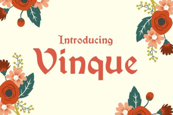 Vinque: Mastering Vintage Design with This Blackletter Font