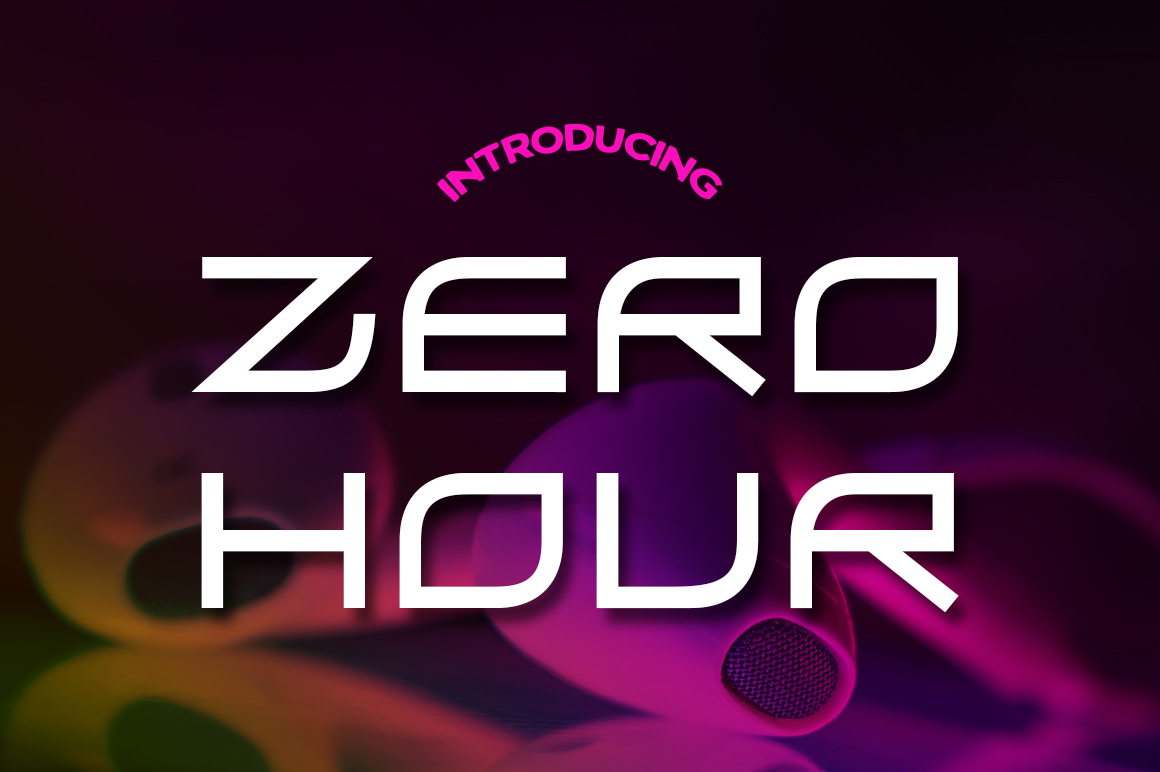 Zero Hour: The 90s Techno Font for Bold Digital Displays